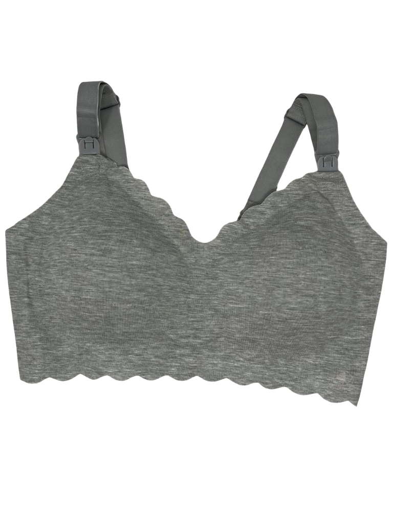 NinetoFive MNURS Grey Modal Wire Free Nursing Bra Myselflingerie.com