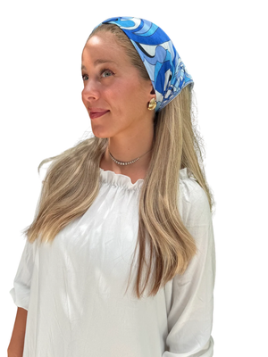 Scarf Bar Inspired Azure Motion Bandana Scarf