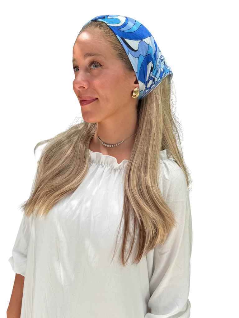 Scarf Bar Inspired Azure Motion Bandana Scarf Myselflingerie.com