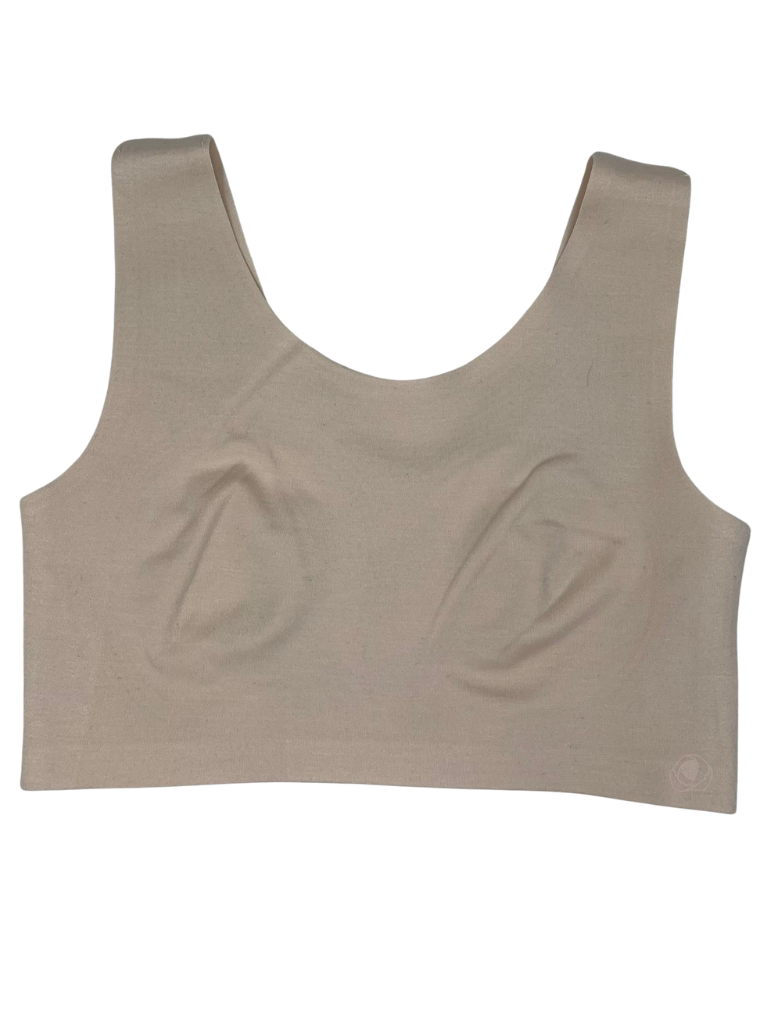 NinetoFive TB222 Almond Cashmere Collection Beginner's Wire Free Bra Myselflingerie.com