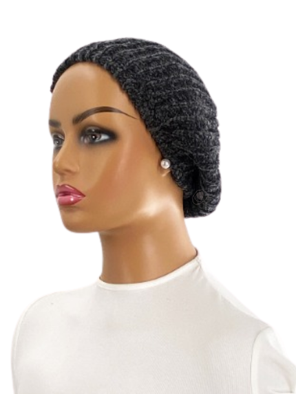 Lucy & Olivia Charcoal Velvet Lined Chenille