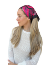 Scarf Bar Inspired Fuschia Art Deco Bandana Scarf