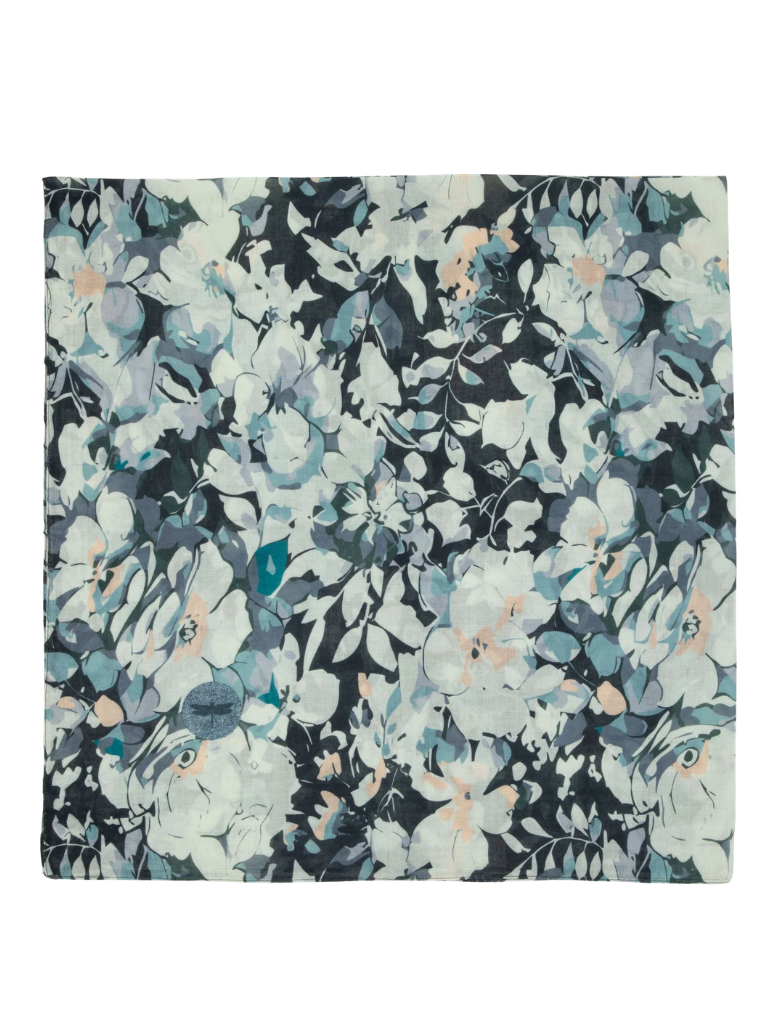 Tal New York Lilly of the Valley Square Scarf with Hidden Grip