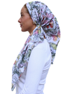 Scarf Bar Pastel Butterfly Open Back Adjustable Pre-Tied Bandanna with Velvet Grip