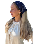 Scarf Bar Paisley Navy Bandana Scarf Myselflingerie.com
