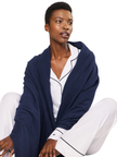 Petite Plume CAWN Navy Cashmere Wrap Myselflingerie.com