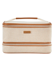 Stephanie Johnson TRO-IVO-JEN Tropea Ivory Jenny Train Case Toiletry Bag Myselflingerie.com