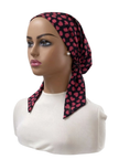 Ahead P3181 Black/Pink Scatterlab Short Tails Adjustable Swim Pre-Tied Bandanna Myselflingerie.com
