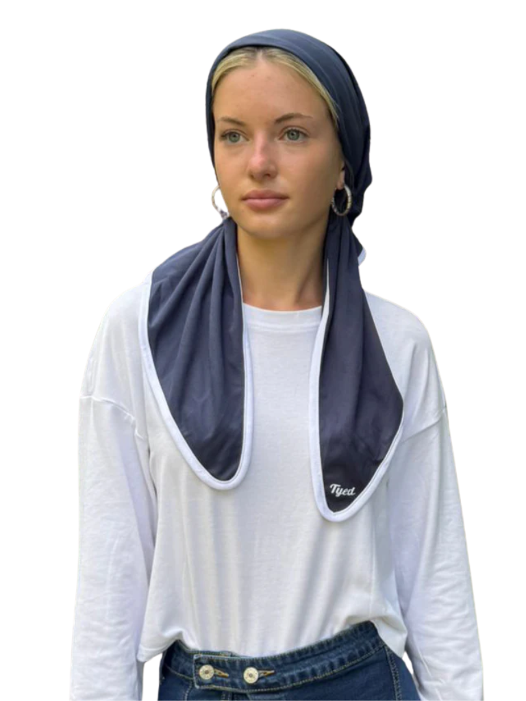 TYED Navy Swim Adjustable Pre-tied Bandanna with Velvet Grip Myselflingerie.com