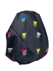 It's Younique OB-TUL-MU Multicolor Tulips Pre-Tied Open Back Bandanna with Velvet Grip Myselflingerie.com