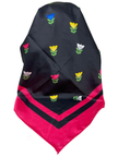 It's Younique OB-TUL-MU Multicolor Tulips Pre-Tied Open Back Bandanna with Velvet Grip Myselflingerie.com 