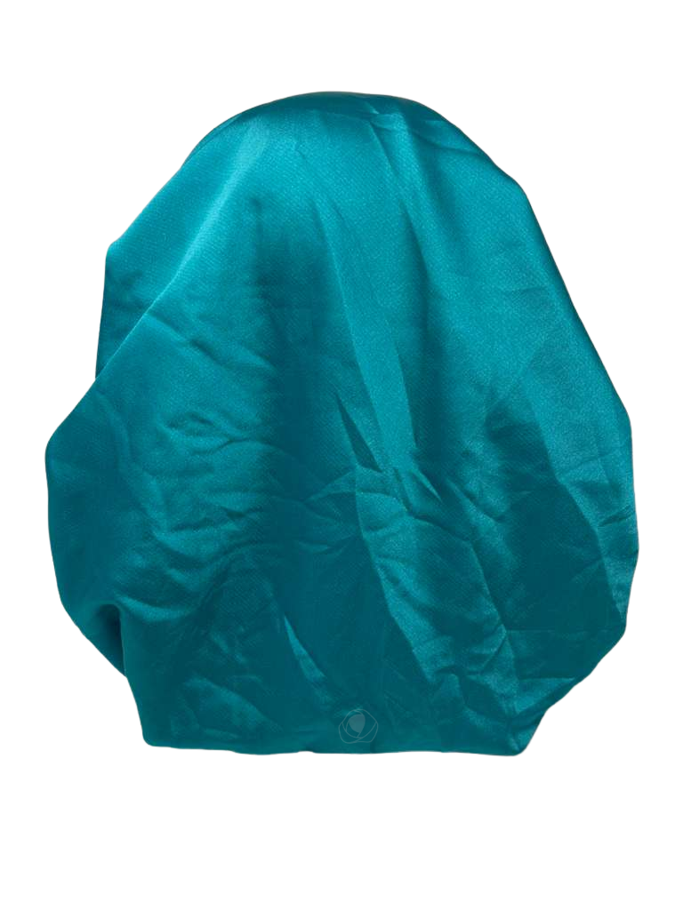 It's Younique OB-SOL-TEA Solid Teal Pre-Tied Open Back Bandanna with Velvet Grip Myselflingerie.com 