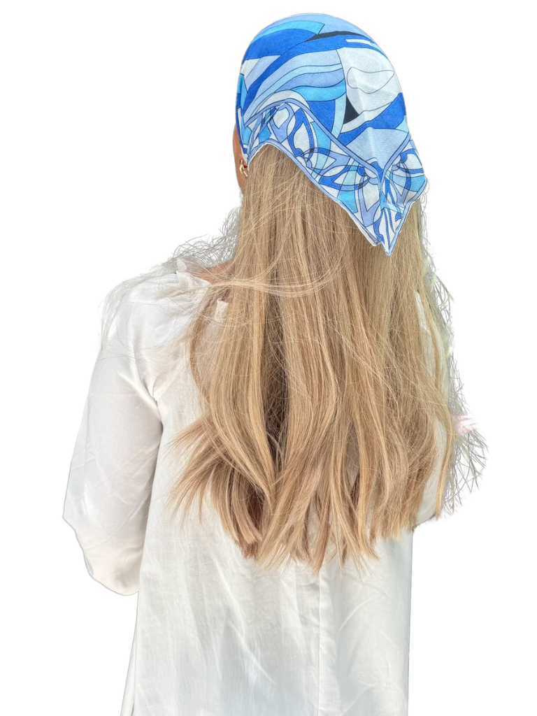 Scarf Bar Inspired Azure Motion Bandana Scarf Myselflingerie.com