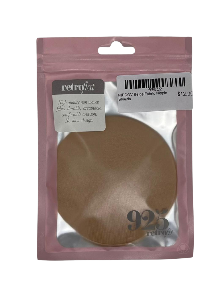 NinetoFive NIPCOV Beige Fabric Nipple Shields Myselflingerie.com