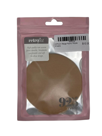 NinetoFive NIPCOV Beige Fabric Nipple Shields Myselflingerie.com
