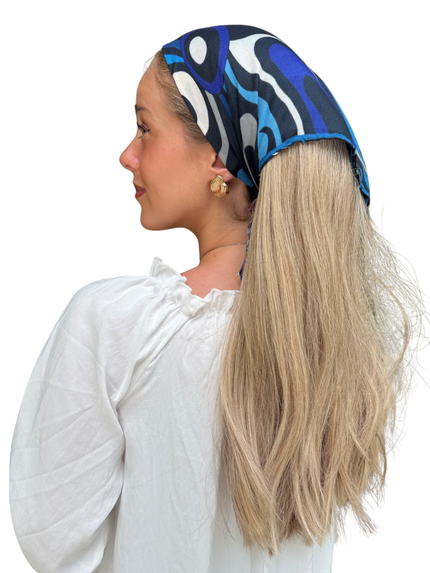 Scarf Bar Inspired Midnight Wave Bandana Scarf Myselflingerie.com