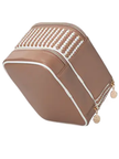 Stephanie Johnson MRA-MCH-JEN Marbella Mocha Jenny Train Case Toiletry Bag Myselflingerie.com