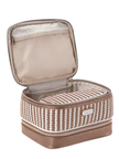 Stephanie Johnson MRA-MCH-JEN Marbella Mocha Jenny Train Case Toiletry Bag Myselflingerie.com