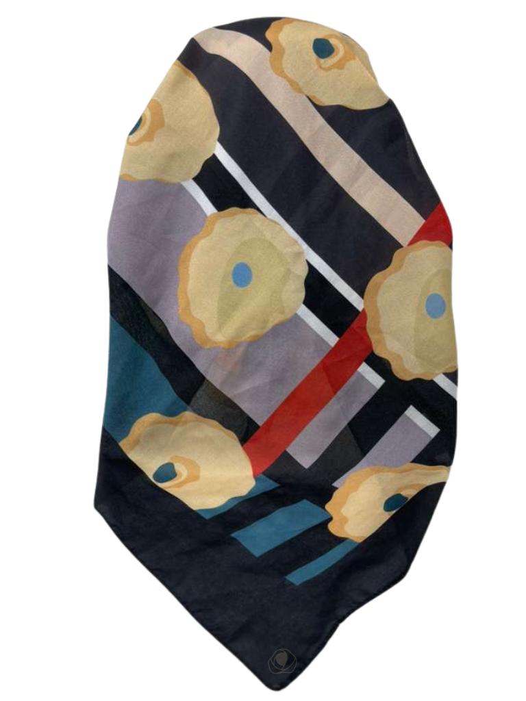 It's Younique OB-BUR-FL Floral Burberry Pre-Tied Open Back Bandanna with Velvet Grip Myselflingerie.com 