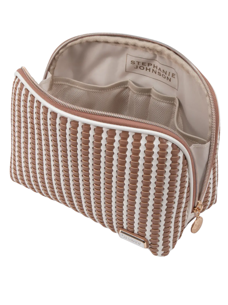 Stephanie Johnson Marbella Mocha Lola Makeup Bag Myselflingerie.com