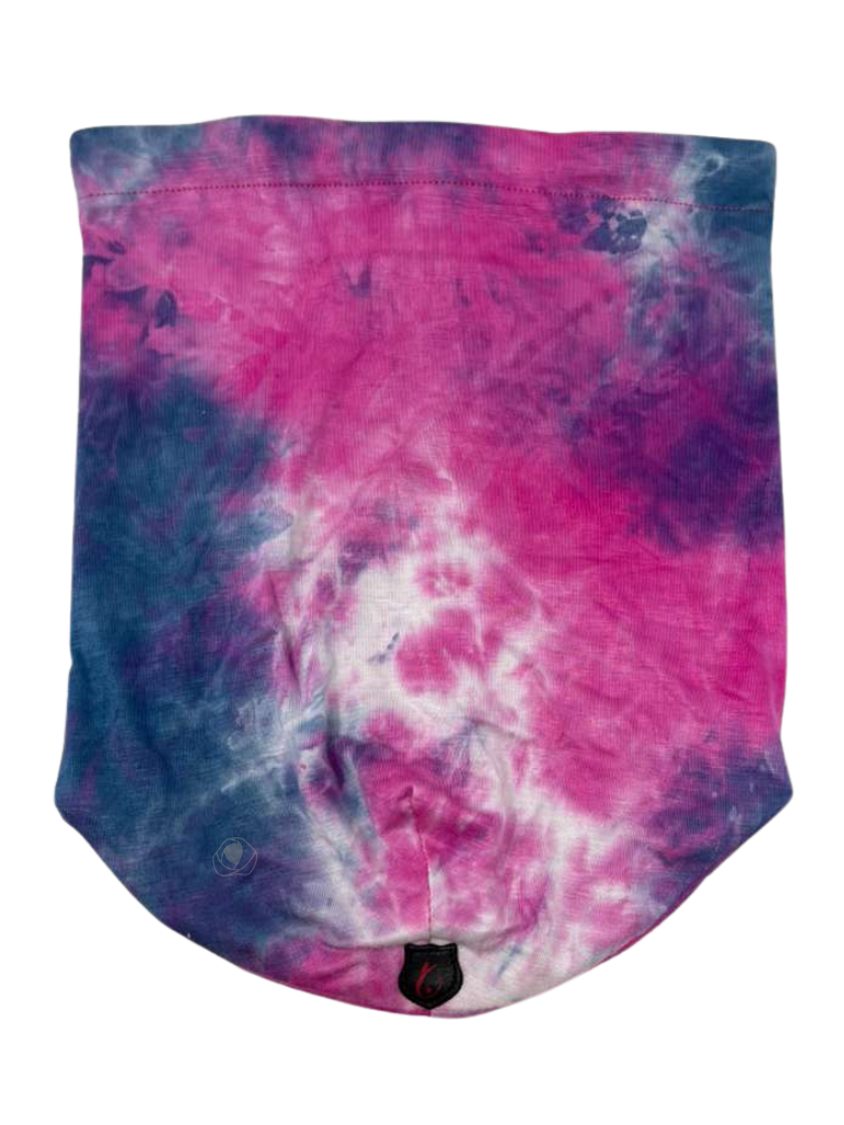 C. Bird CB97 Hot Pink/Blue Tie Dye Bamboo Beanie Snood Myselflingerie.com 