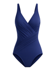 Gottex Navy Lattice Square Neck Swimsuit Myselflingerie.com