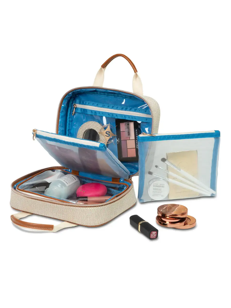 Stephanie Johnson TRO-IVO-MLT Tropea Ivory ML Traveler Cosmetic Case Myselflingerie.com