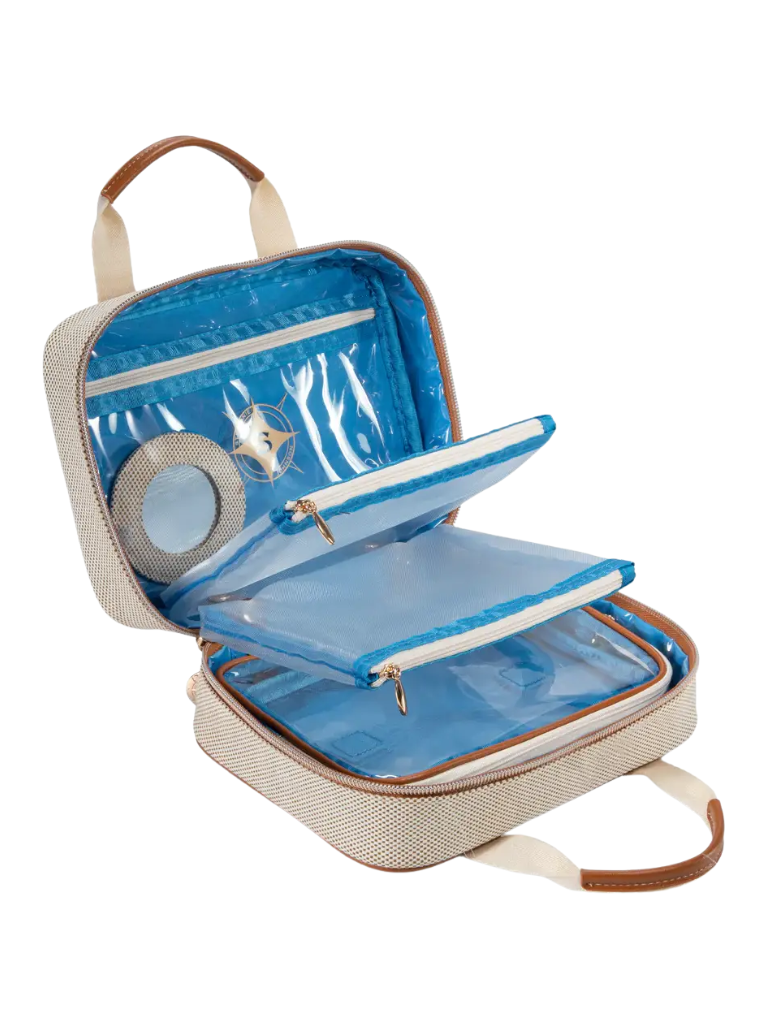 Stephanie Johnson TRO-IVO-MLT Tropea Ivory ML Traveler Cosmetic Case Myselflingerie.com