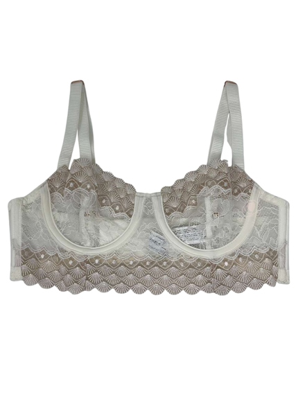 Simone Perele 1H1330 Natural Radieuse Sheer Demi Underwire Bra Myselflingerie.com