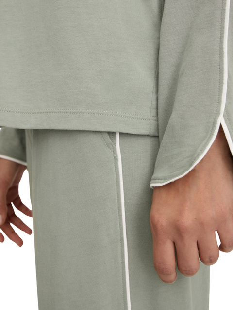 Petite Plume PWPIPJSGE Sage Margaux Pima Cotton PJ's Set Myselflingerie.com