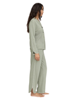 Petite Plume PWPIPJSGE Sage Margaux Pima Cotton PJ's Set Myselflingerie.com