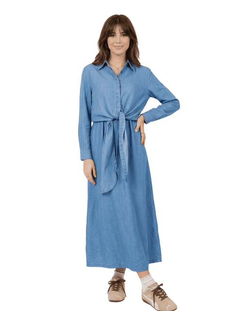ORD Denim Sleeveless Jumper & Shirt Nursing Friendly Set Myselflingerie.com