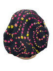 Ahead P2809 Black Twilight Bloom Classic Fit Pre-Tied Bandanna Myselflingerie.com