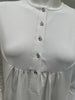 Chicolli N5030-23A White Swing Bamboo Cotton Button Down Nightgown myselflingerie.com