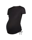 Flamingo 25FLMATTEE Black Crew Neck Short Sleeve Maternity Rash Guard Myselflingerie.com