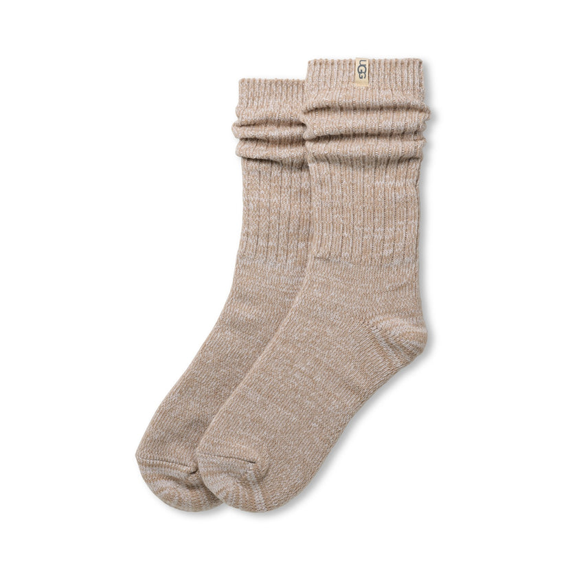 UGG 1119874 Chroma Pink/Putty/Wild Grape Rib Knit Slouchy Crew Socks 3 Pack Gift Set Myselflingerie.com