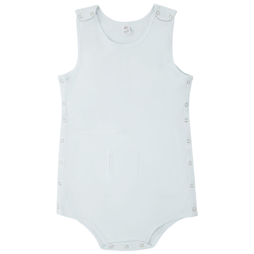 Buttermint 830 White Beginner's Snapped Bodysuit with Shelf Bra / 2 Pack Myselflingerie.com