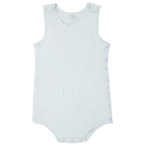 Buttermint White Beginner's Snapped Bodysuit with Shelf Bra / 2 Pack