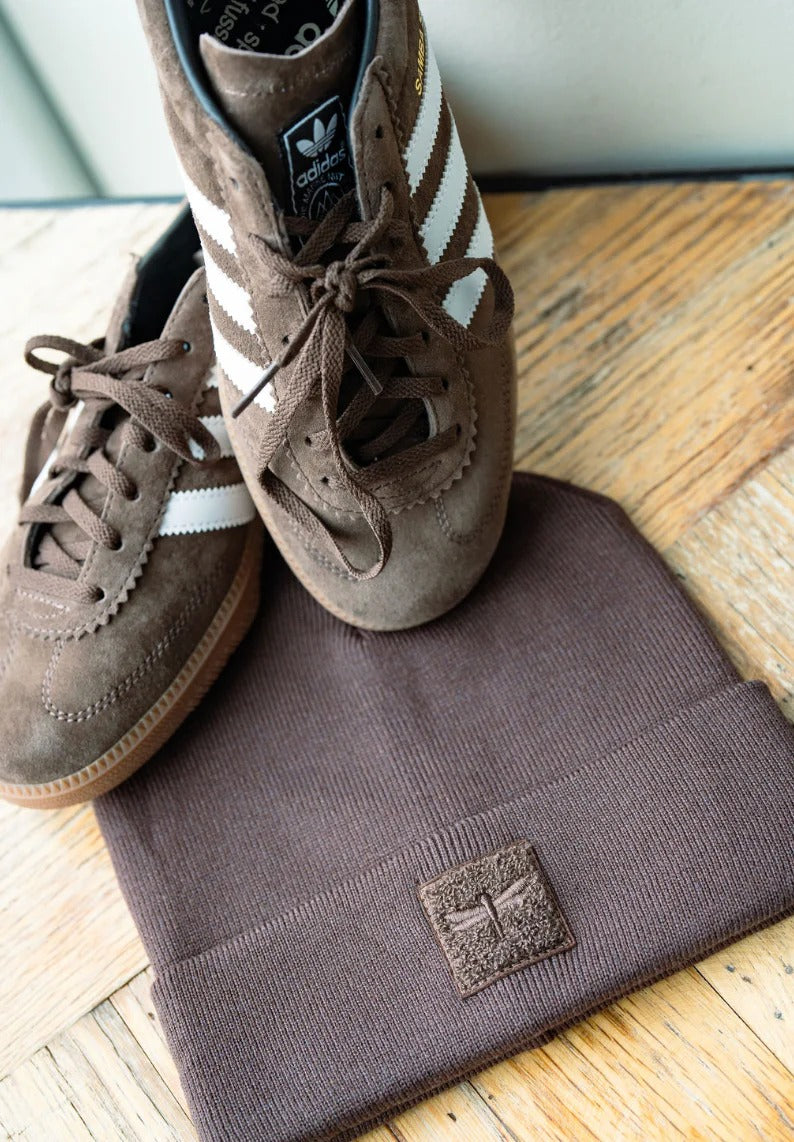 Tal New York TSLDC The Sherpa Logo Dark Chocolate Beanie Myselflingerie.com