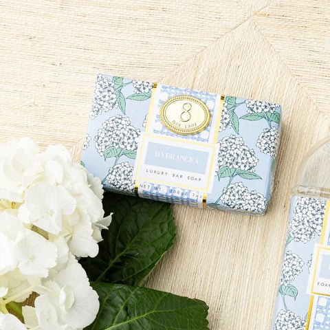 8 Oak Lane EBARA-011 Hydrangea Wrapped Bar Soap Myselflingerie.com