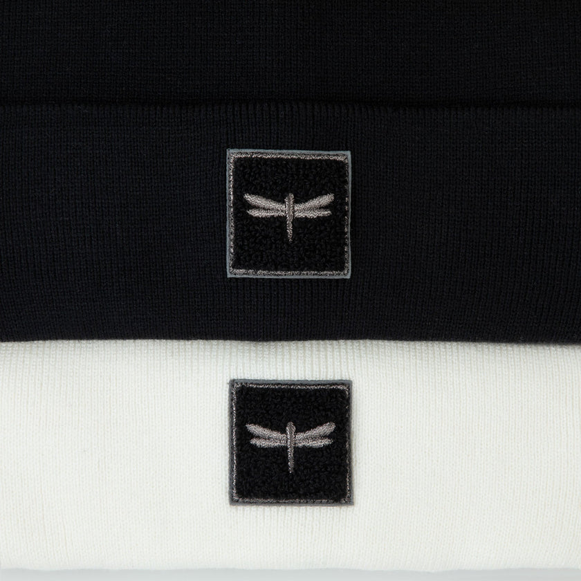 Tal New York TSLW The Sherpa Logo White Beanie Myselflingerie.com