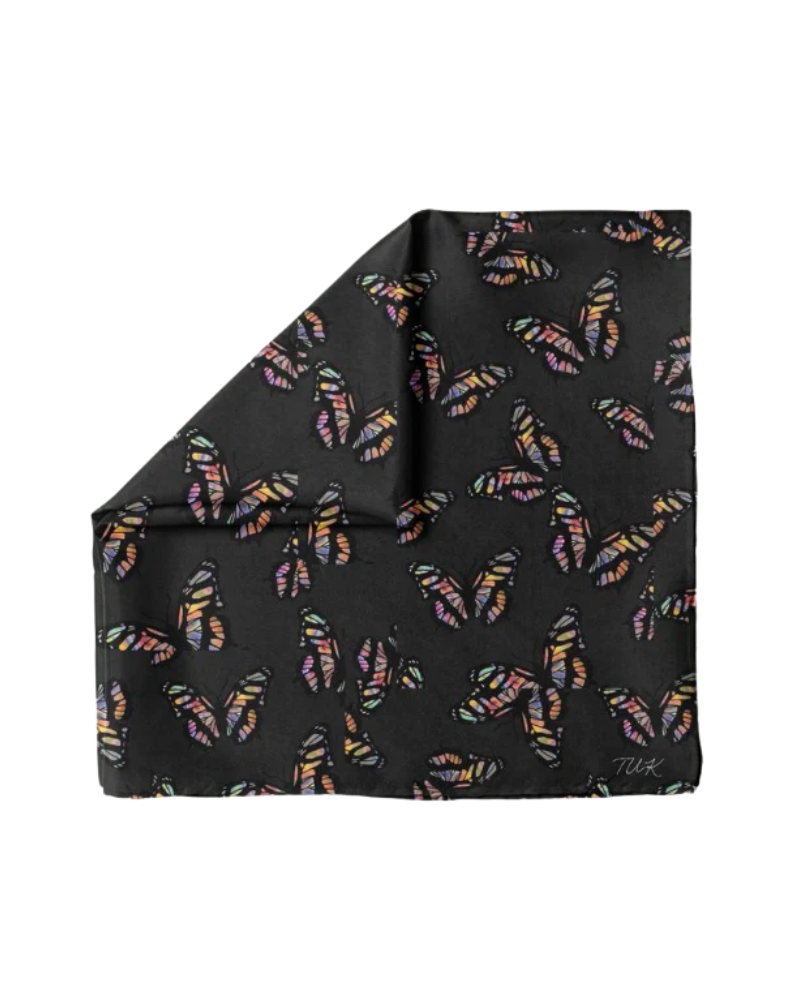 Tie Ur Knot Dark Bloom Square Scarf