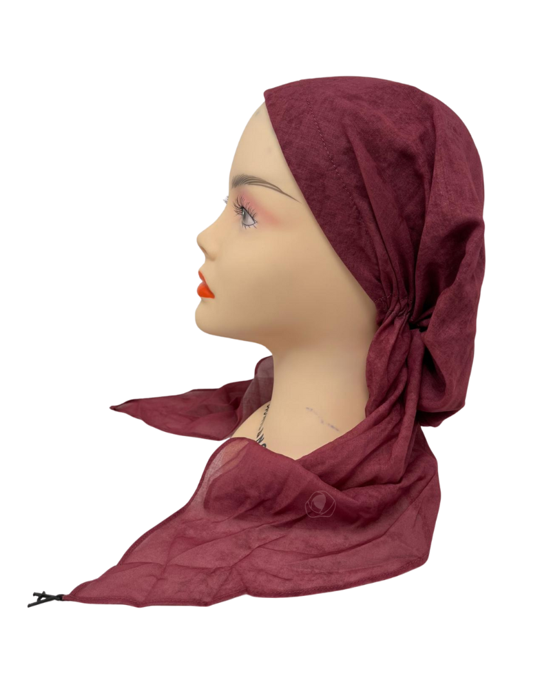 Ahead Dry Rose Solid Texture Print Classic Fit Pre-Tied Bandanna