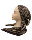 Revaz Brown Fendi Adjustable Pre-Tied Bandanna with Velvet Grip