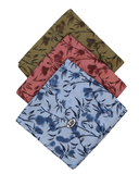 Lizi Headwear Pink Leaf Silhouette Pre-Tied Bandanna with Full Grip
