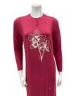 Lunderbeck Berry Orchid 3D Modal Coverall Nursing Nightgown