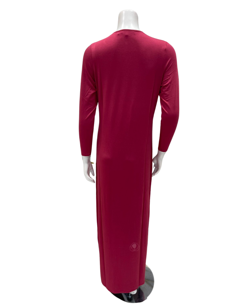 Lunderbeck Berry Orchid 3D Modal Coverall Nursing Nightgown