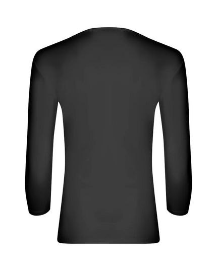 Gemsli Black 3/4 Sleeve Organic Cotton Shell