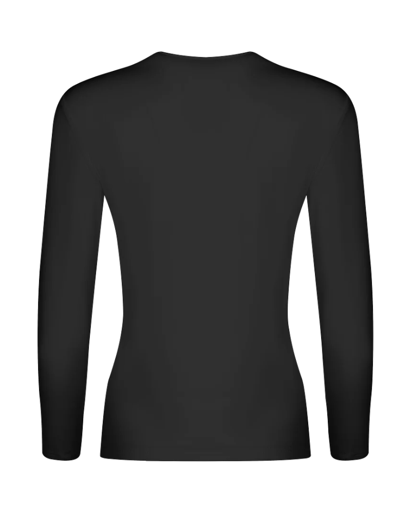 Gemsli Black Long Sleeve Organic Cotton Shell