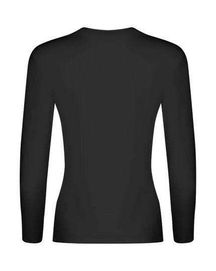 Gemsli Black Long Sleeve Organic Cotton Shell